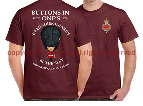 Grenadier Guards Buttons In One's Double 2 Print T-Shirt