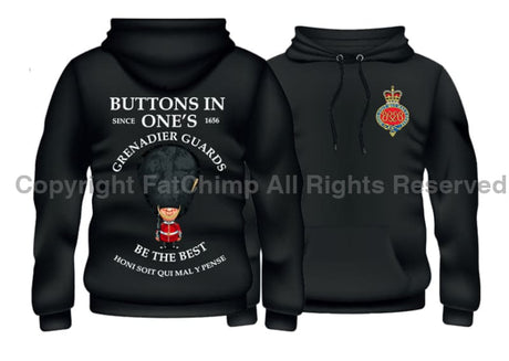 Grenadier Guards Buttons In One's Double Side Printed Hoodie