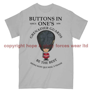 Grenadier Guards Buttons In One's Military Printed T-Shirt