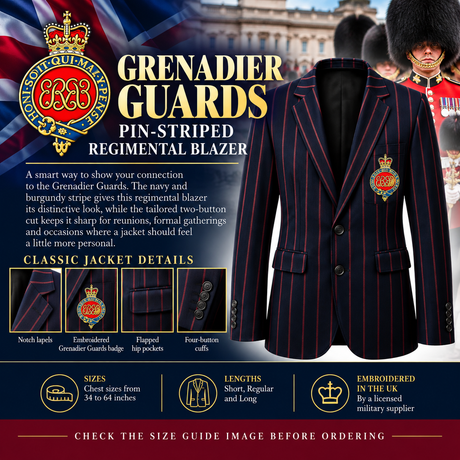 Grenadier Guards Pin Stripped Regimental Blazer