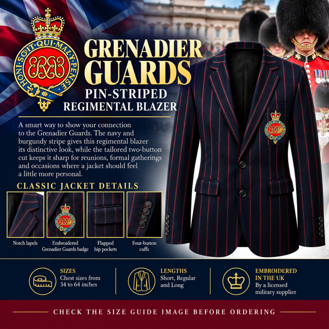 Grenadier Guards Pin Stripped Regimental Blazer