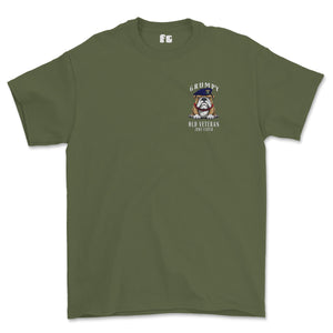 Grumpy Old 9/12th Royal Lancers Veteran Left Chest Printed T-Shirt