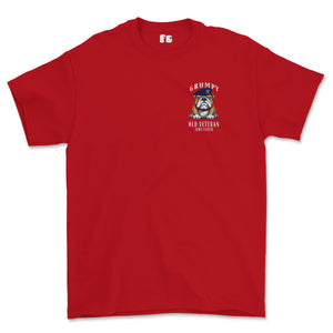 Grumpy Old 9/12th Royal Lancers Veteran Left Chest Printed T-Shirt