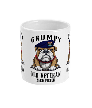 Grumpy Old 9th-12th Royal Lancers Veteran Ceramic Mug