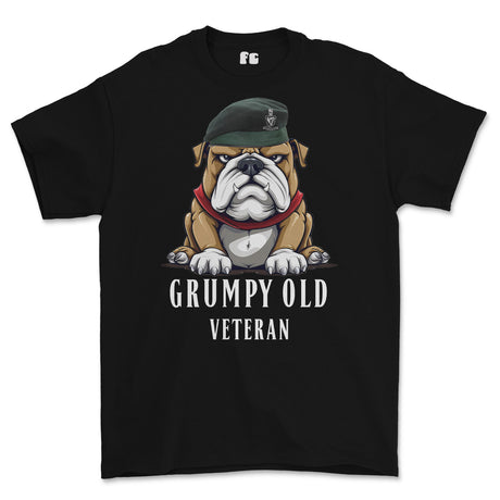 Grumpy Old Queens Royal Hussars Veteran Printed T-Shirt
