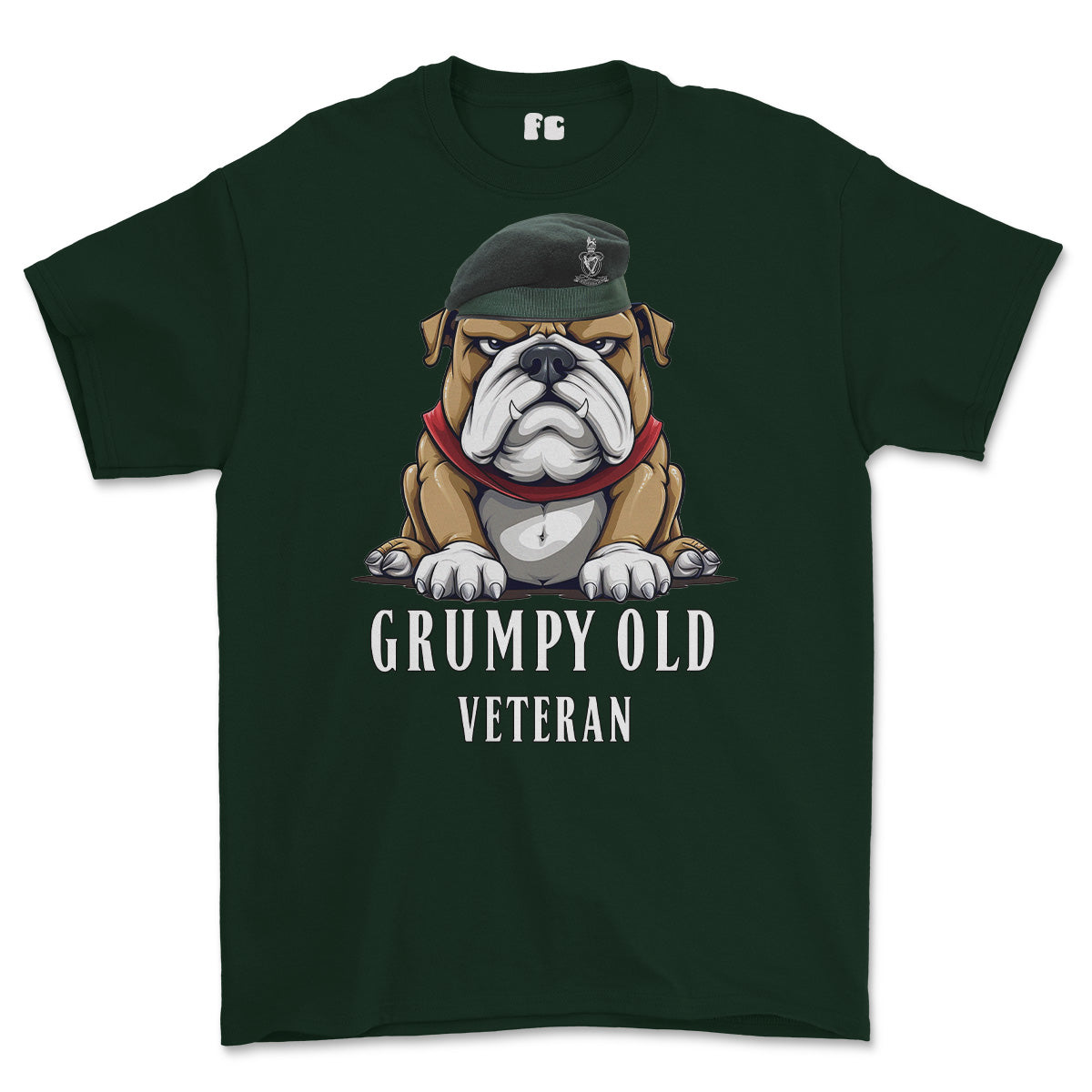 Grumpy Old Queens Royal Hussars Veteran Printed T-Shirt