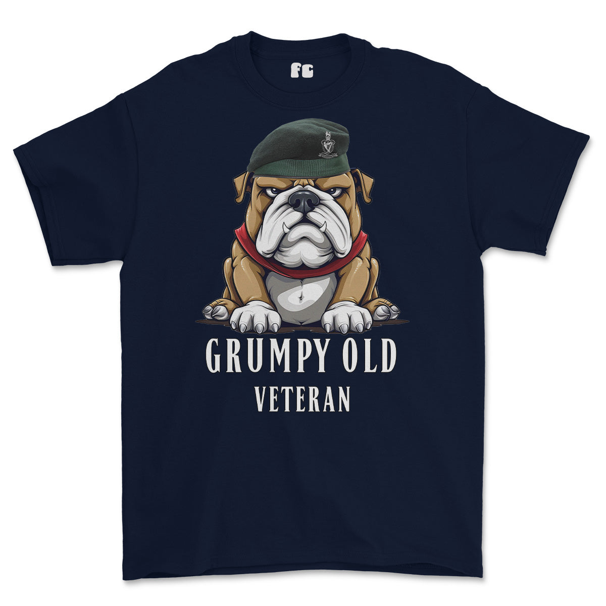 Grumpy Old Queens Royal Hussars Veteran Printed T-Shirt