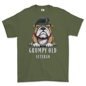 Grumpy Old Queens Royal Hussars Veteran Printed T-Shirt