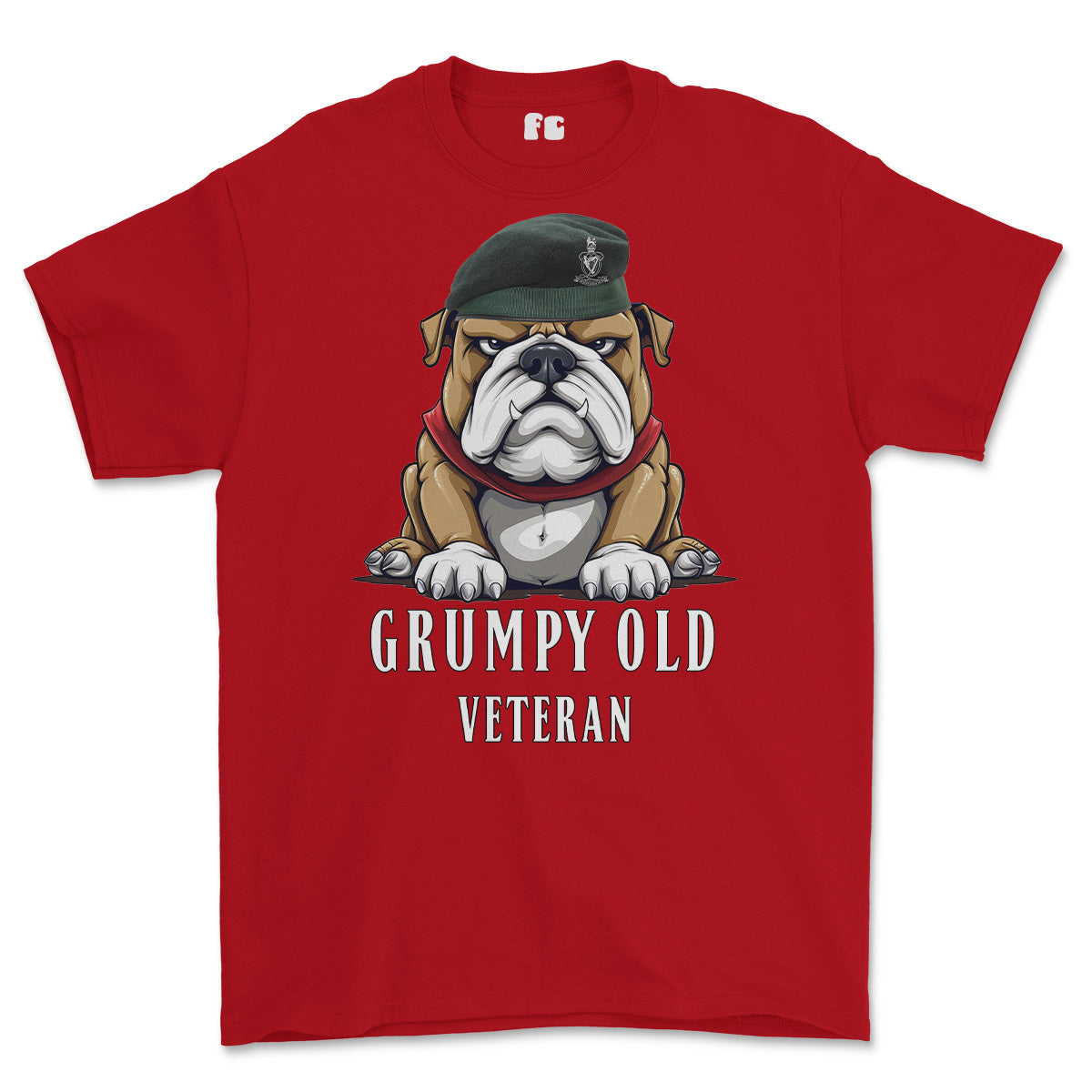 Grumpy Old Queens Royal Hussars Veteran Printed T-Shirt