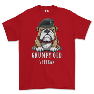 Grumpy Old Queens Royal Hussars Veteran Printed T-Shirt