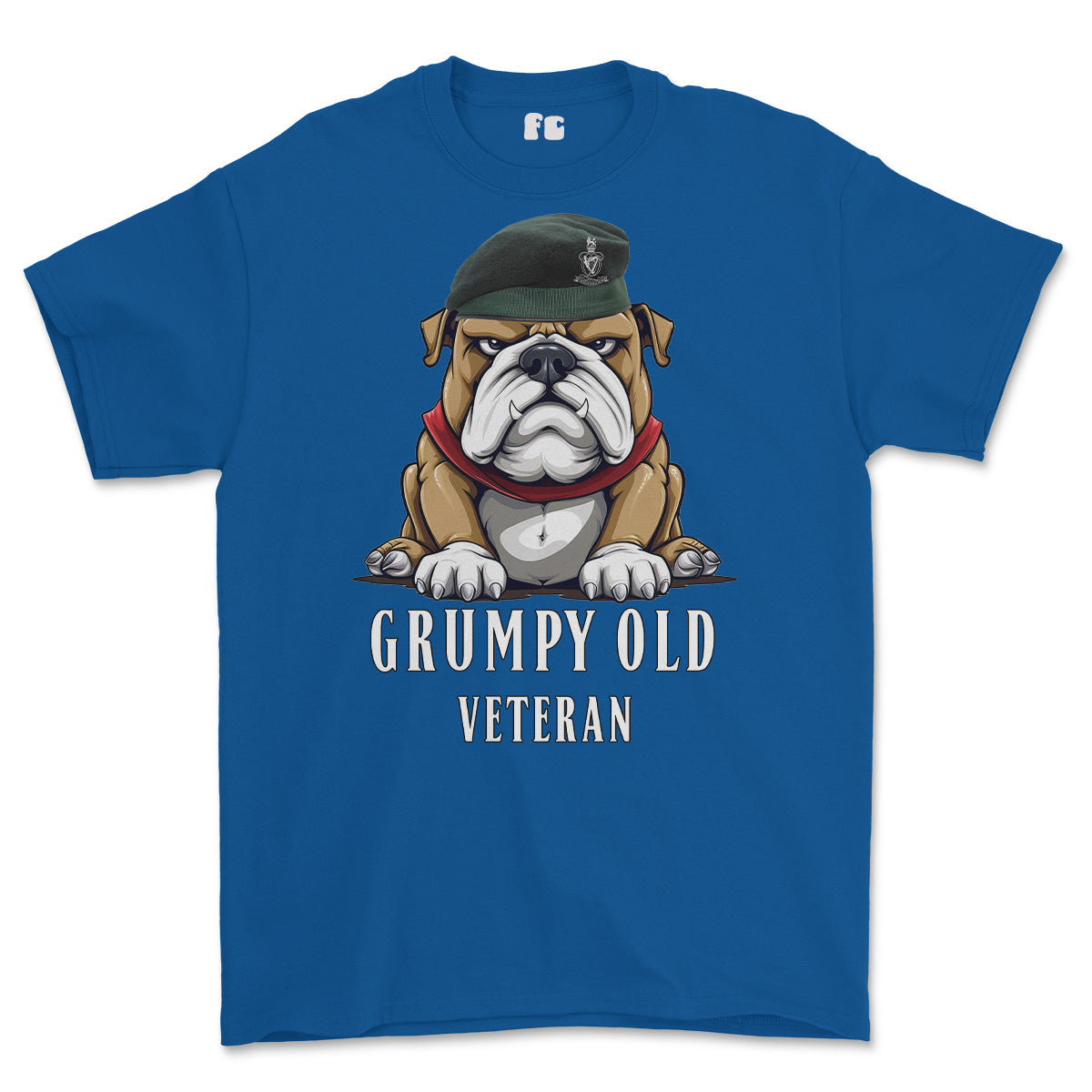 Grumpy Old Queens Royal Hussars Veteran Printed T-Shirt