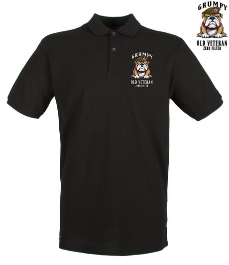 Grumpy Old British Veteran Polo Shirt