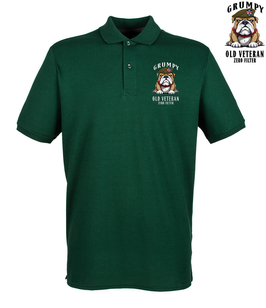 Grumpy Old British Veteran Polo Shirt