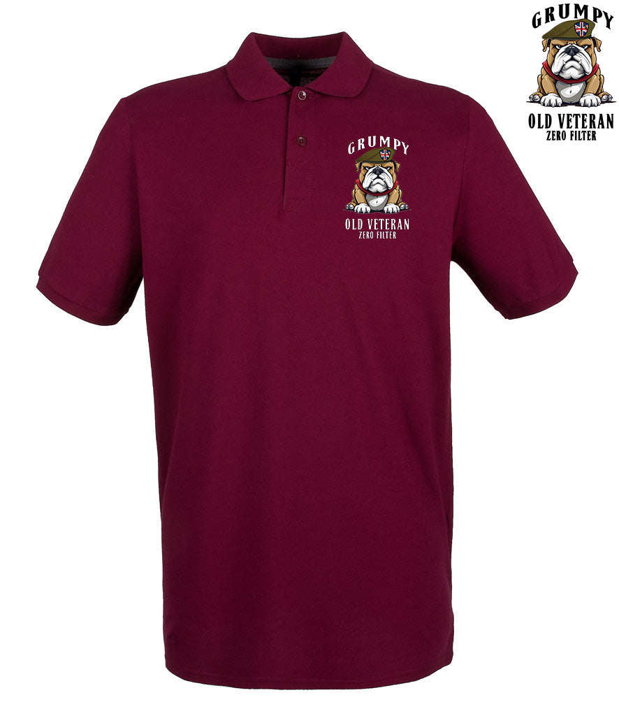 Grumpy Old British Veteran Polo Shirt