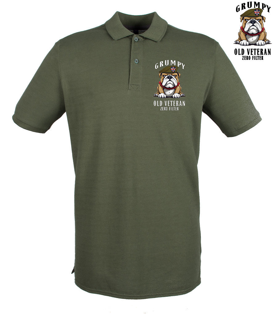 Grumpy Old British Veteran Polo Shirt
