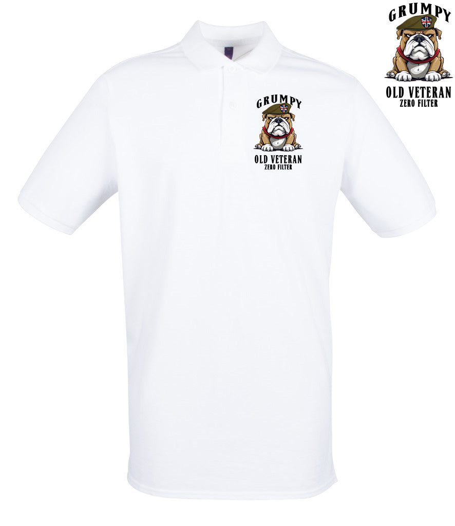 Grumpy Old British Veteran Polo Shirt