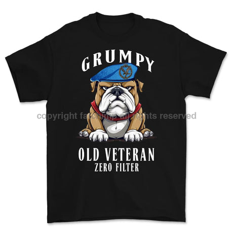 Grumpy Old Army Air Corps Veteran Printed T-Shirt
