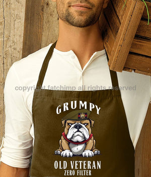 Grumpy Old Coldstream Guards Veteran Printed Cotton Unisex Apron