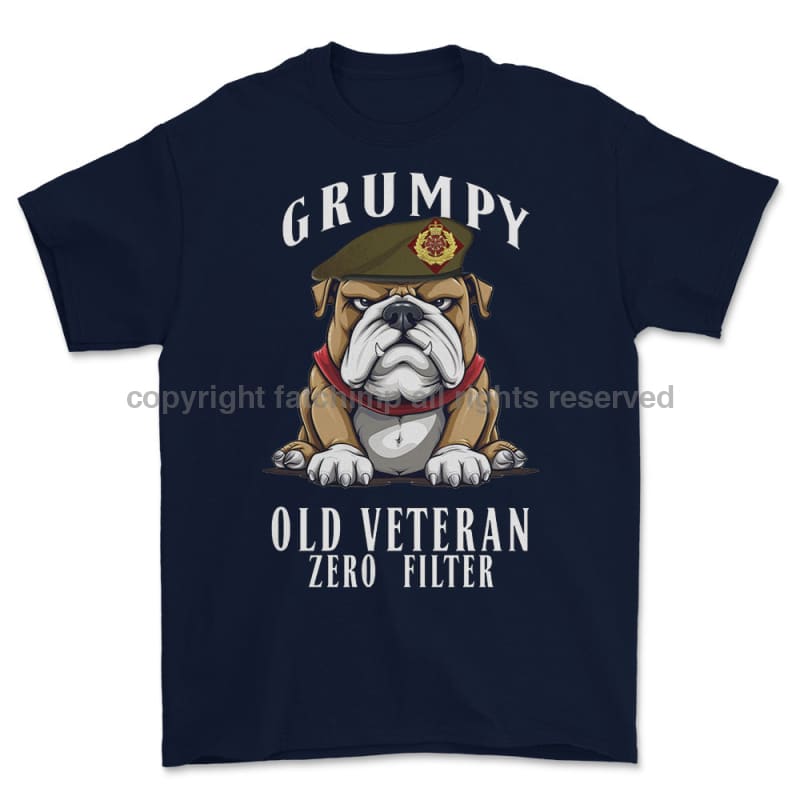 Grumpy Old Duke of Lancaster's Regiment Veteran Printed T-Shirt