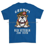 Grumpy Old Duke Of Wellington's Regiment Veteran Printed T-Shirt
