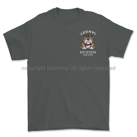 Grumpy Old Grenadier Guards Veteran Left Chest Printed T-Shirt