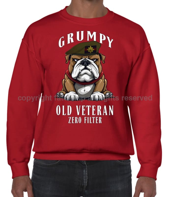 Grumpy Old Irish Guards Veteran Front Printed Sweater