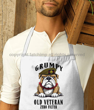 Grumpy Old Irish Guards Veteran Printed Cotton Unisex Apron