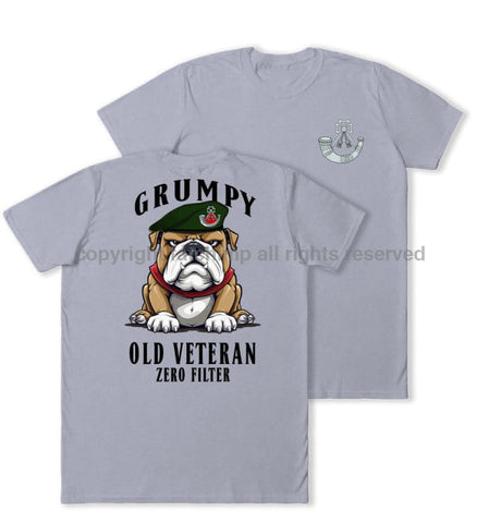 Grumpy Old Light Infantry Veteran Double Print T-Shirt
