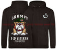 Grumpy Old Light Infantry Veteran Double Side Printed Hoodie