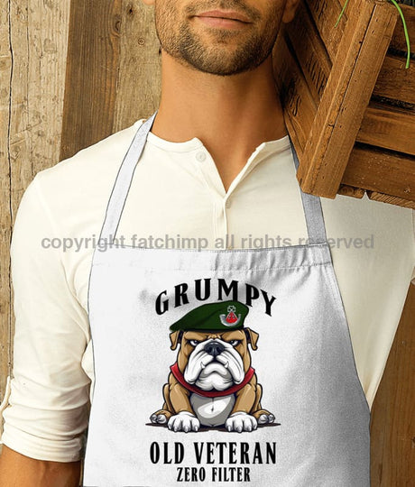Grumpy Old Light Infantry Veteran Printed Cotton Unisex Apron