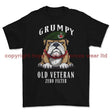 Grumpy Old Light Infantry Veteran Printed T-Shirt