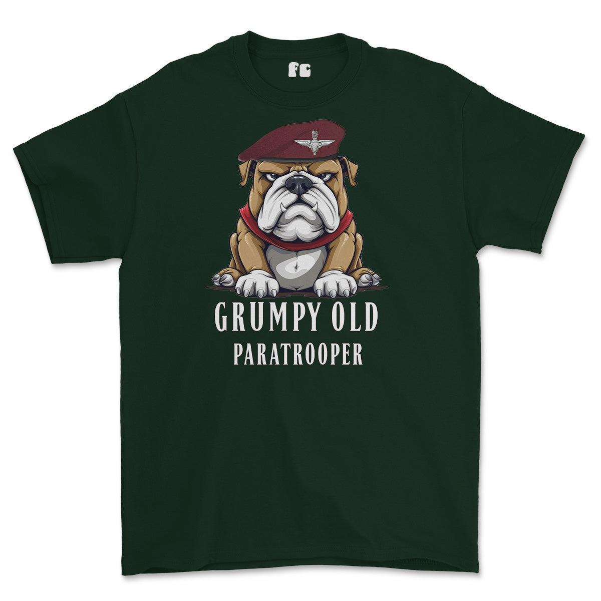 Grumpy Old PARATROOPER Veteran Printed T-Shirt