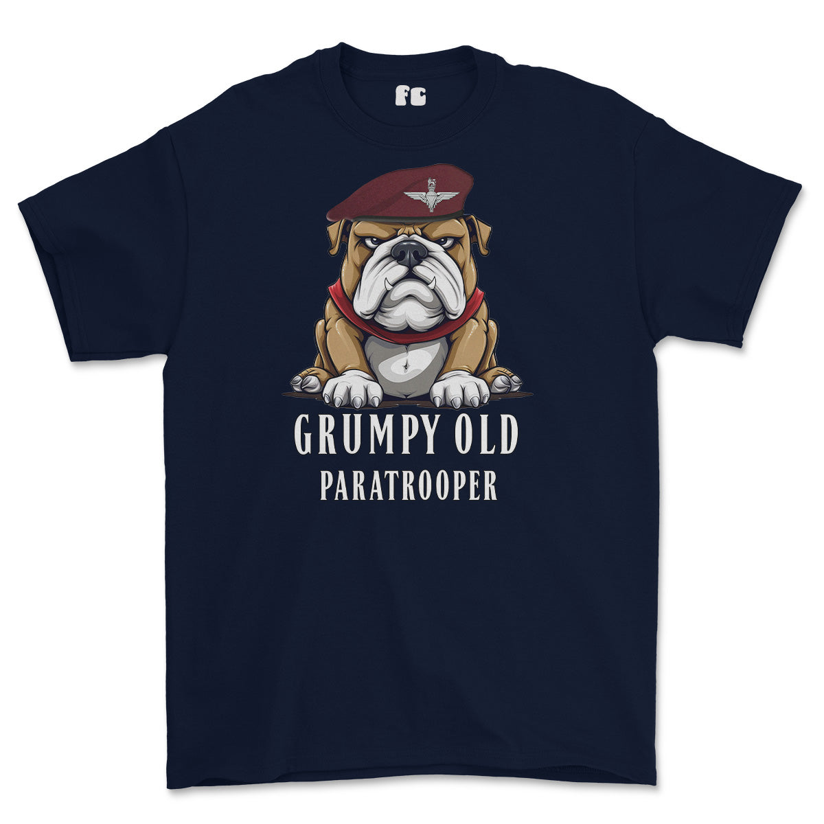 Grumpy Old PARATROOPER Veteran Printed T-Shirt