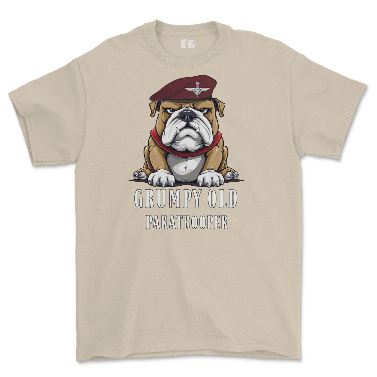 Grumpy Old PARATROOPER Veteran Printed T-Shirt