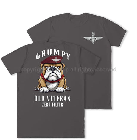 Grumpy Old PARA Veteran Double Print T-Shirt