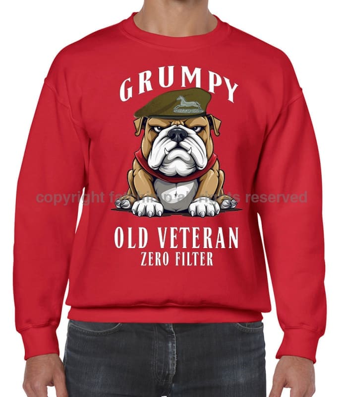 Grumpy Old POW Own Regiment of Yorkshire Veteran Front Printed Sweater