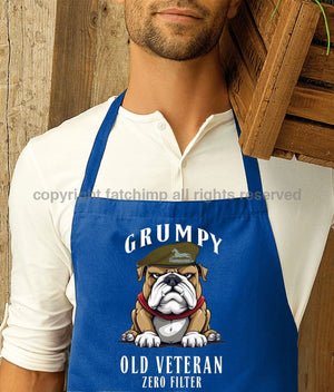 Grumpy Old POW Own Regiment of Yorkshire Veteran Printed Cotton Unisex Apron