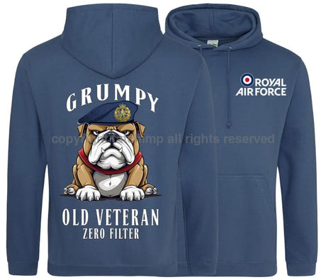 Grumpy Old RAF Veteran Double Side Printed Hoodie