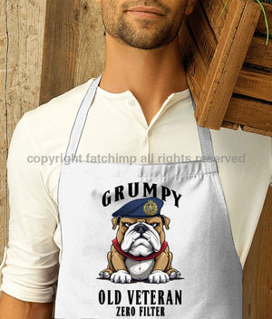 Grumpy Old RAF Veteran Printed Cotton Unisex Apron
