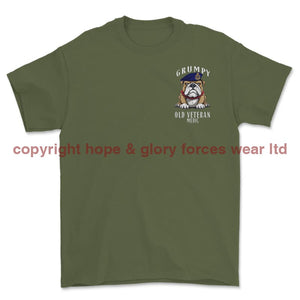 Grumpy Old RAMC Medic Veteran Left Chest Printed T-Shirt