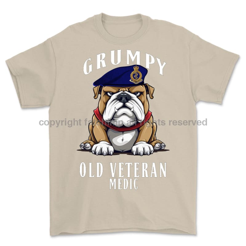 Grumpy Old RAMC Medic Veteran Printed T-Shirt