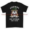 Grumpy Old Rifles Regiment Veteran Printed T-Shirt