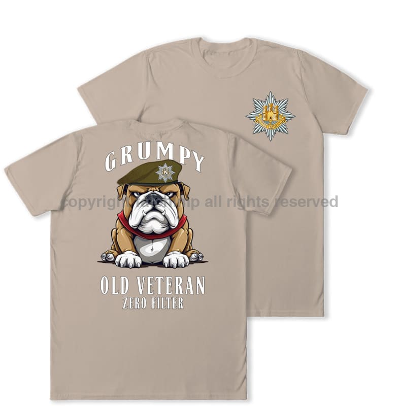 Grumpy Old Royal Anglian Veteran Double Print T-Shirt