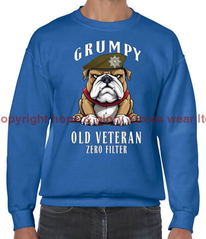 Grumpy Old Royal Anglian Veteran Front Printed Sweater