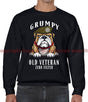 Grumpy Old Royal Anglian Veteran Front Printed Sweater