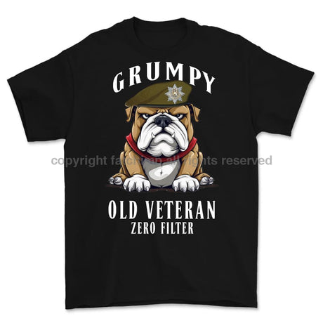 Grumpy Old Royal Anglian Veteran Printed T-Shirt Small 34/36’ / Black