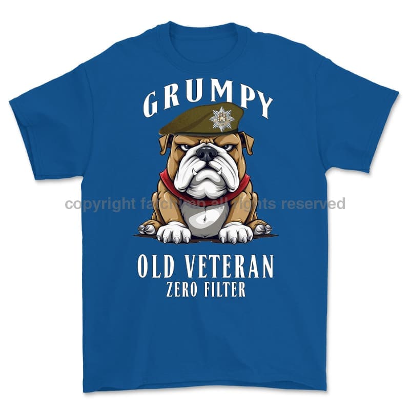 Grumpy Old Royal Anglian Veteran Printed T-Shirt Small 34/36’ / Blue