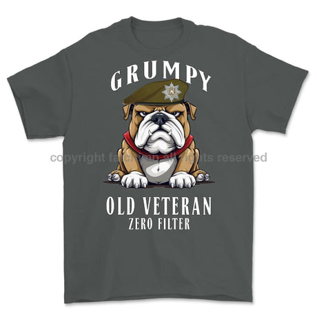 Grumpy Old Royal Anglian Veteran Printed T-Shirt Small 34/36’ / Charcoal