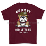 Grumpy Old Royal Anglian Veteran Printed T-Shirt Small 34/36’ / Maroon