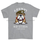 Grumpy Old Royal Anglian Veteran Printed T-Shirt Small 34/36’ / Sports Grey